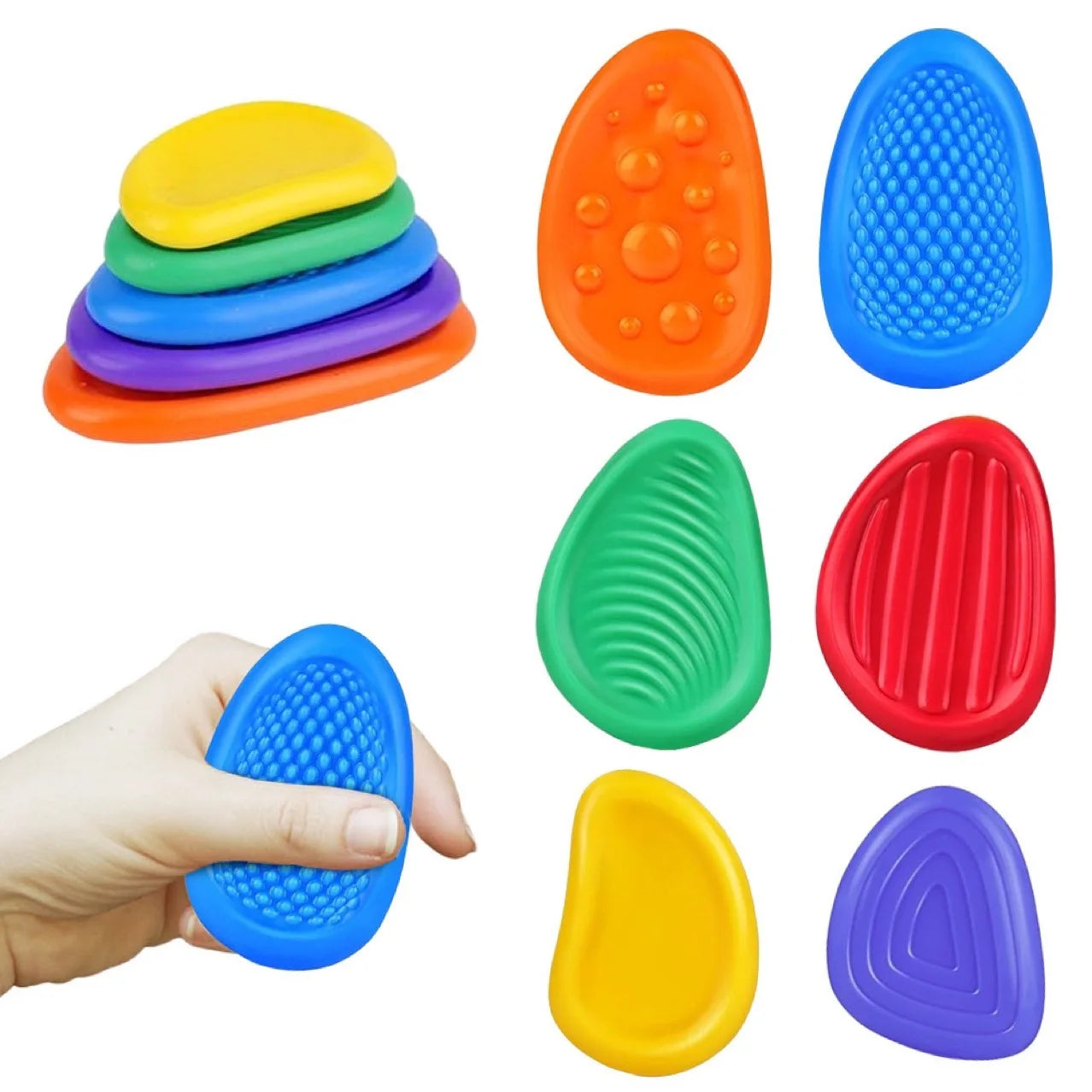Sensory Fidget Toys for Kids — 6-Piece Textured Anxiety Relief Set for Autism & ADHD