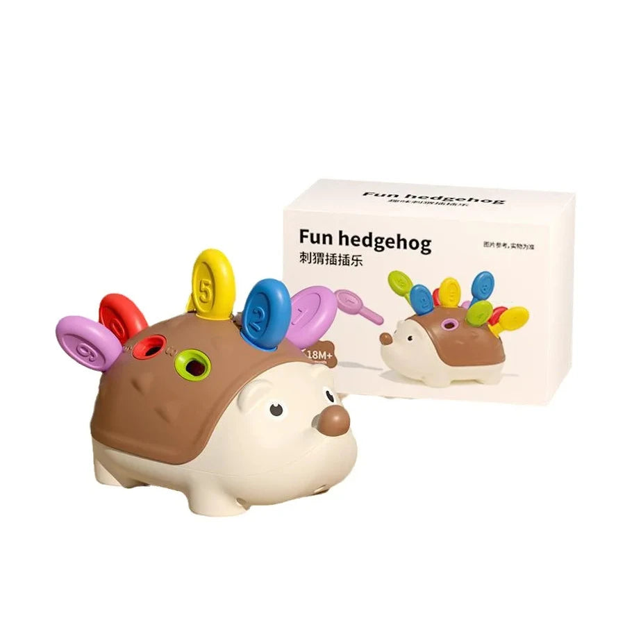 Fine Motor Skills Training Montessori Hedgehog Peg Board Game Puzzle Toy For Toddler's Hand-eye Coordination, Ages 1 To 3(random