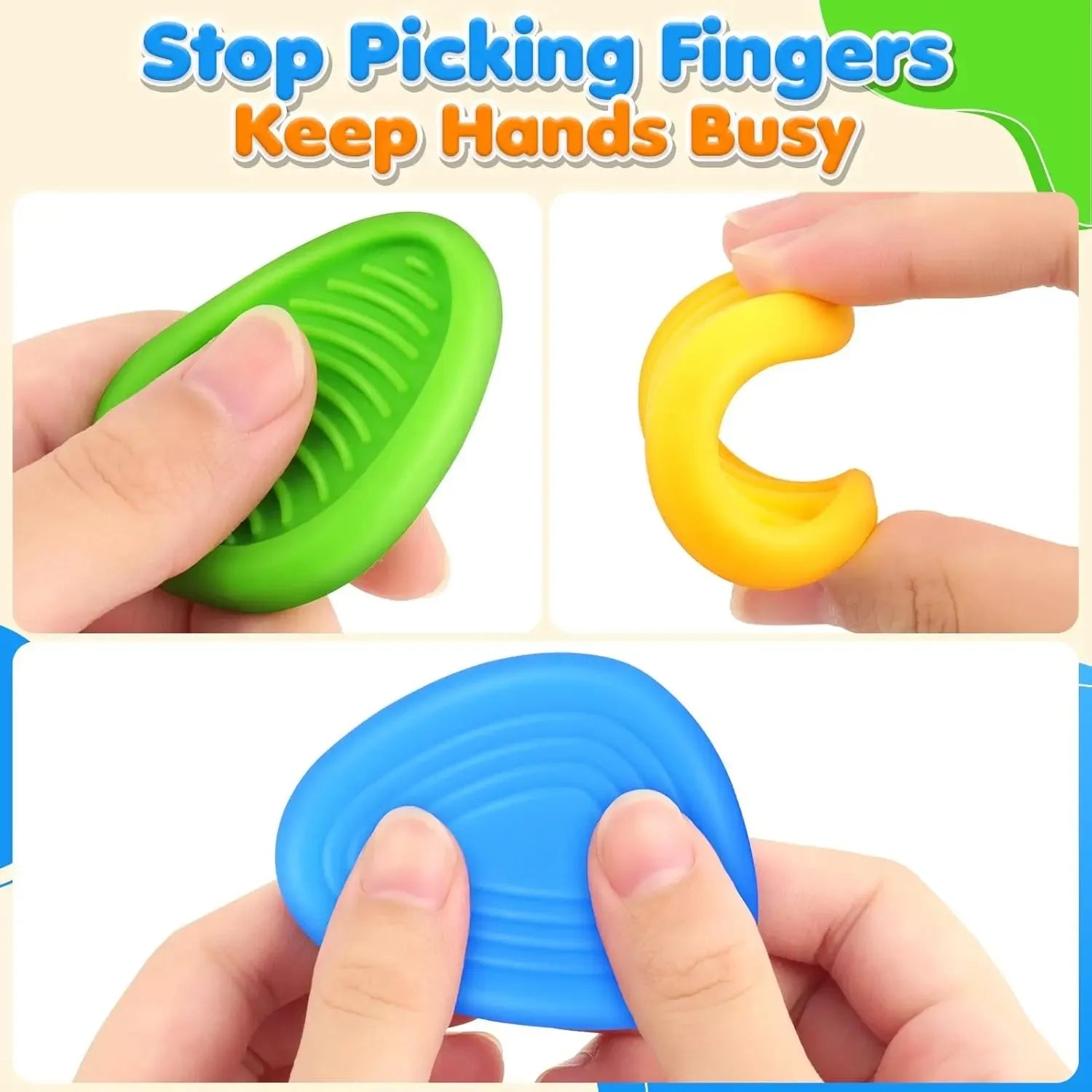 Sensory Fidget Toys for Kids — 6-Piece Textured Anxiety Relief Set for Autism & ADHD