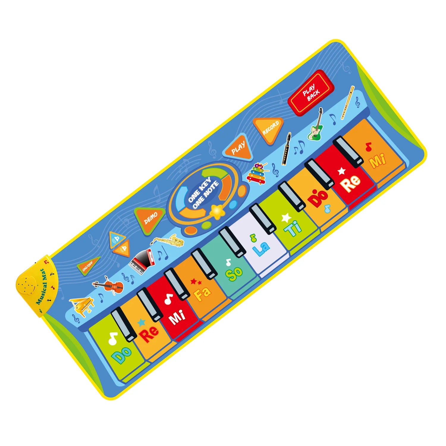 Kids Musical Piano Mat — Floor Keyboard Dance Mat with 8 Animal Sounds