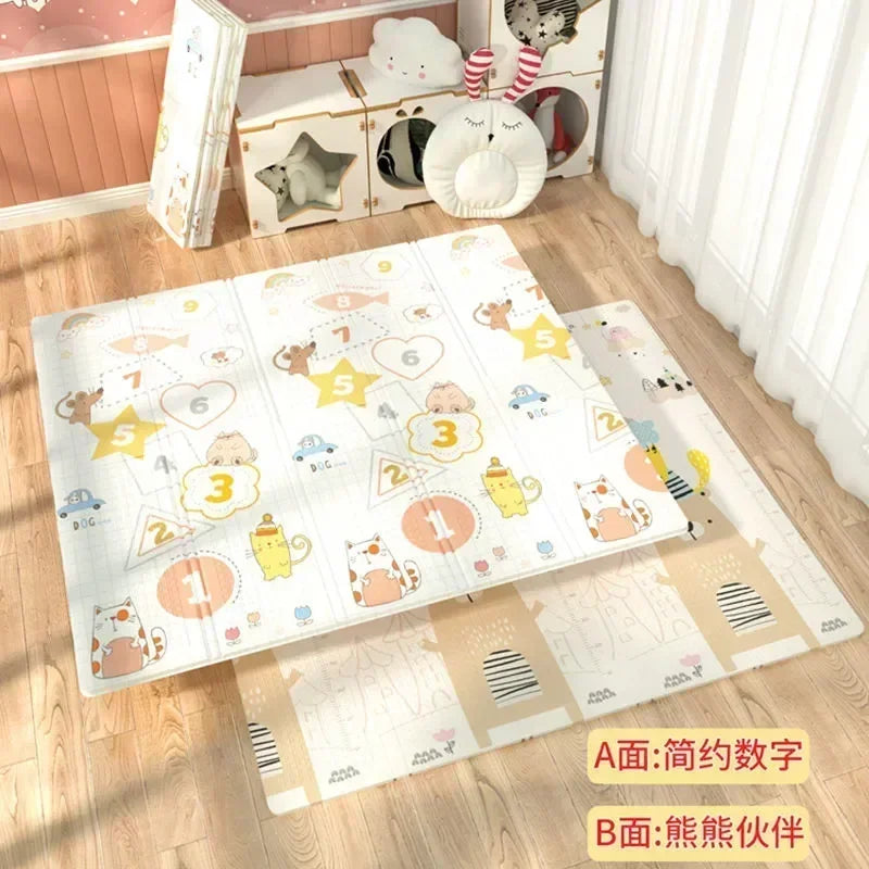 Foldable Children Blanket XPE Foam Baby Play Mat Soft Floor Crawling Pad Toys For Kids Carpet Folding Game Activity Rug with Bag