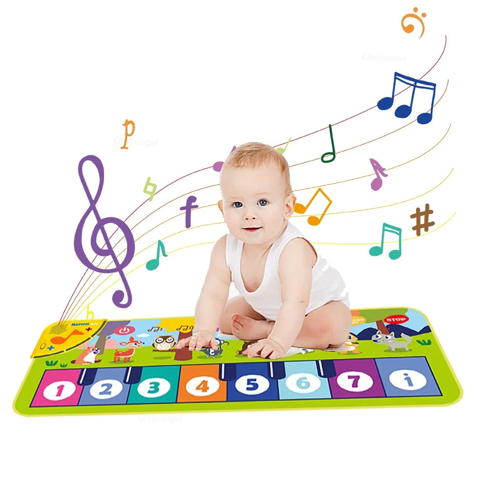Piano Dance Mat for Kids 80x30cm — Musical Floor Keyboard with Demo Songs
