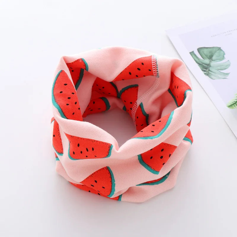 Winter Children Warmer Neck Scarf For Kids Boys Girls Neckerchief Cute Baby Cartoon Scarf Soft Neck Collar Children´s Scarves