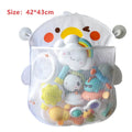 Baby Bathroom Mesh Bag with Sucker for Children Toys Kid Bathtub Doll Organizer Cartoon Animal Shapes Cloth Toys Storage Net Bag