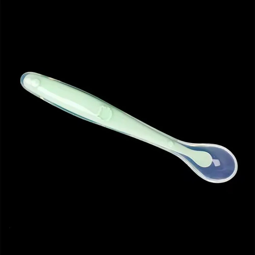 Babies' Silicone Spoon for Children Complementary Food Soft Spoon-Training Spoons Feeding Tablewares for Children Boys Girls